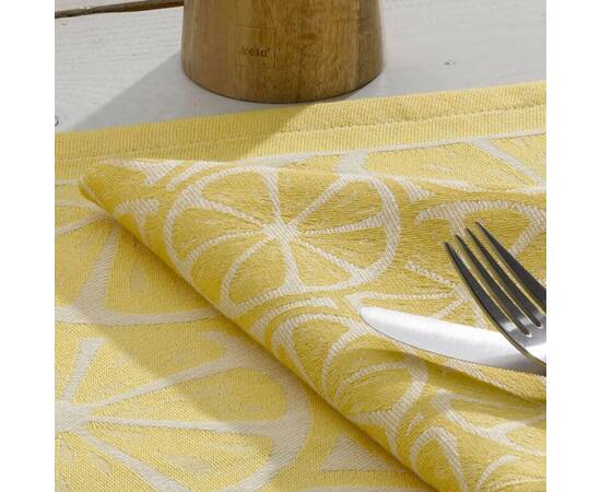 Салфетка сервировочная KELA Citrus желтая 40x40 см (12464), Тип: салфетки, Цвет: желтый, Форма скатерти: квадратная, Размер: 40x40, изображение 2
