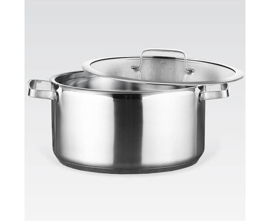 Каструля 16 см, 1,5 л (дно 4 мм Al impact) Maestro (MR3514-16), Тип: каструля, Об'єм: 1,5 л, Колір: срібний, зображення 2