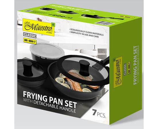 Набір сковорідок з індукційним дном 7 предметів Maestro (MR4800-7), зображення 4