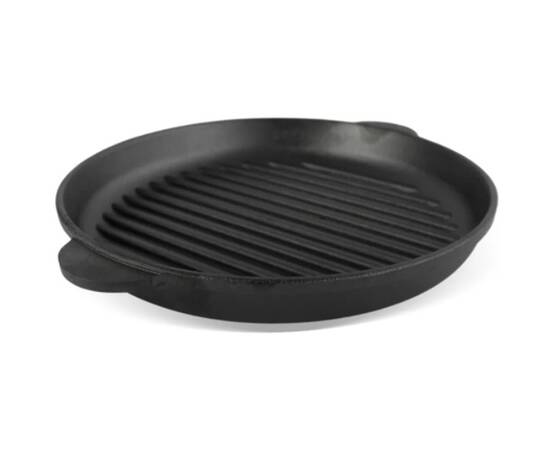 Сковорода чавунна Гриль 260х35 мм Monolith Brizoll (M2635G), Колір: чорний, Тип: сковорода гриль, Форма: кругла, Діаметр (см): 26, зображення 2