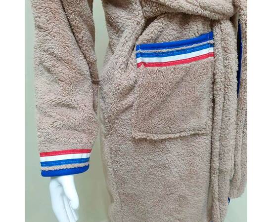 Халат дитячий махровий 9-10 років Welsoft бежевий Zeron (19468), Колір: бежевий, Розмір дитячий: 9-10 років, зображення 3