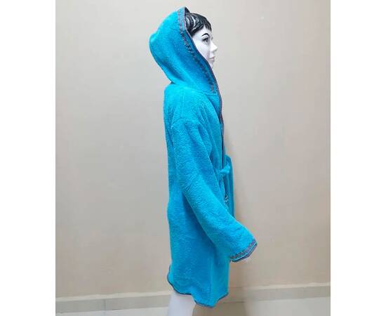 Халат детский махровый 13-14 лет Welsoft бирюзовый Zeron (19533), Цвет: бирюзовый, Размер детский: 13-14 лет, изображение 2