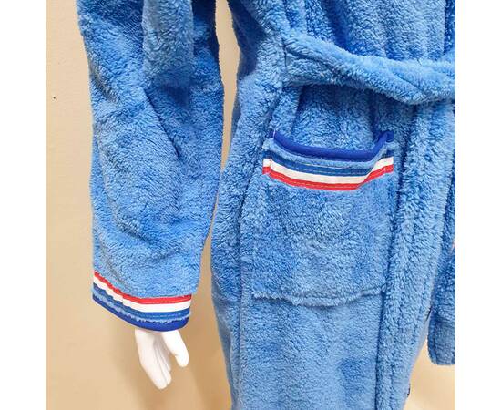 Халат дитячий махровий 9-10 років Welsoft блакитний Zeron (19478), Колір: блакитний, Розмір дитячий: 9-10 років, зображення 2