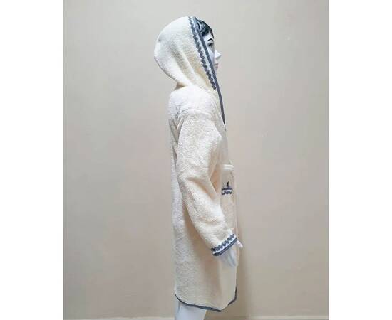 Халат детский махровый 5-6 лет Welsoft крем Zeron (19505), Цвет: кремовый, Размер детский: 5-6 лет, изображение 2