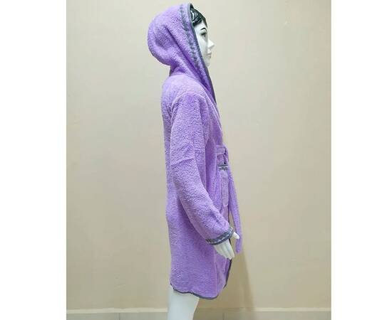 Халат детский махровый 5-6 лет Welsoft лавандовый Zeron (19501), Цвет: фиолетовый, Размер детский: 5-6 лет, изображение 2