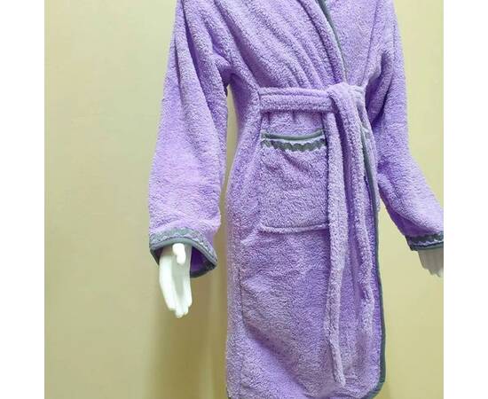 Халат детский махровый 11-12 лет Welsoft лавандовый Zeron (19504), Цвет: фиолетовый, Размер детский: 11-12 лет, изображение 3