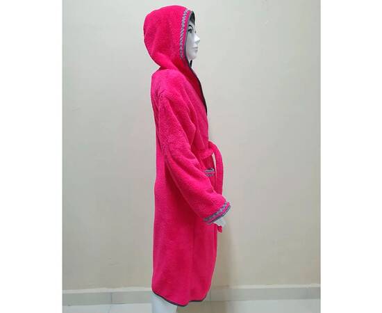 Халат дитячий махровий 7-8 років Welsoft малиновий Zeron (19523), Колір: малиновий, Розмір дитячий: 7-8 років, зображення 2