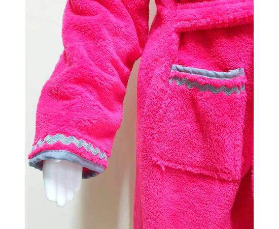 Халат дитячий махровий 7-8 років Welsoft малиновий Zeron (19523), Колір: малиновий, Розмір дитячий: 7-8 років, зображення 3