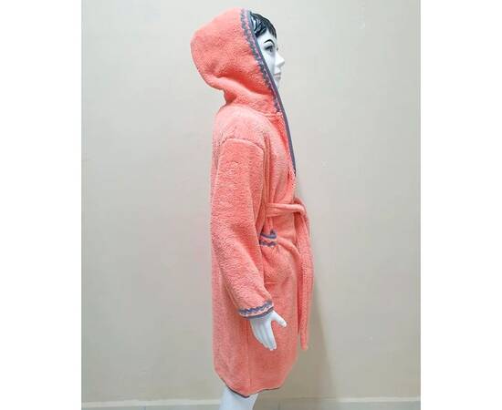 Халат детский махровый 5-6 лет Welsoft персик Zeron (19525), Цвет: персиковый, Размер детский: 5-6 лет, изображение 2