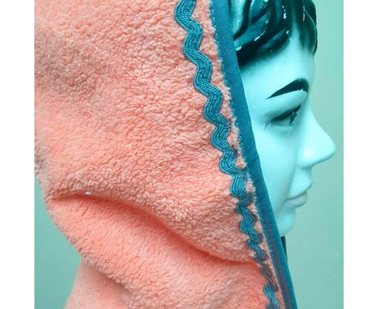 Халат детский махровый 5-6 лет Welsoft персик Zeron (19525), Цвет: персиковый, Размер детский: 5-6 лет, изображение 3