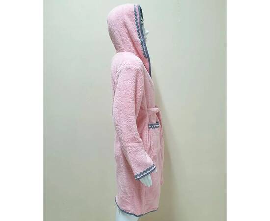 Халат детский махровый 5-6 лет Welsoft пудровый Zeron (19495), Цвет: нежно-розовый, Размер детский: 5-6 лет, изображение 2