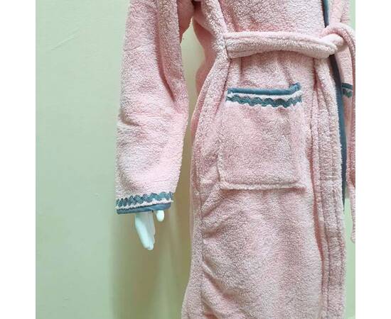 Халат детский махровый 11-12 лет Welsoft пудровый Zeron (19498), Цвет: нежно-розовый, Размер детский: 11-12 лет, изображение 3