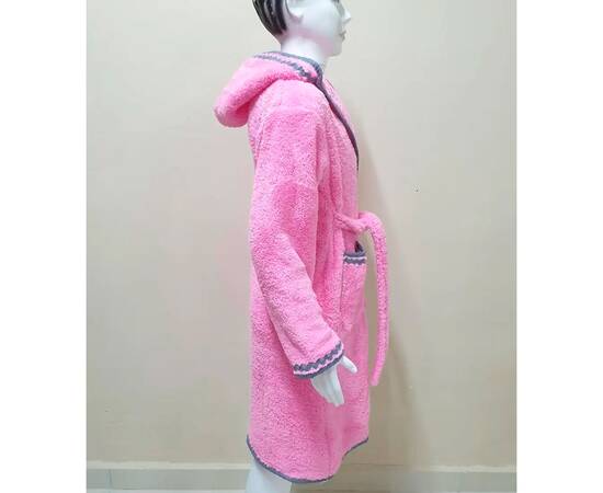 Халат детский махровый 7-8 лет Welsoft розовый Zeron (19536), Цвет: розовый, Размер детский: 7-8 лет, изображение 2