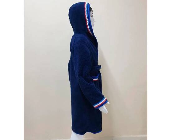 Халат дитячий махровий 7-8 років Welsoft синій Zeron (19481), Колір: синій, Розмір дитячий: 7-8 років, зображення 2