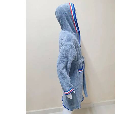 Халат детский махровый 11-12 лет Welsoft светло-серый Zeron (19473), Цвет: серый, Размер детский: 11-12 лет, изображение 2