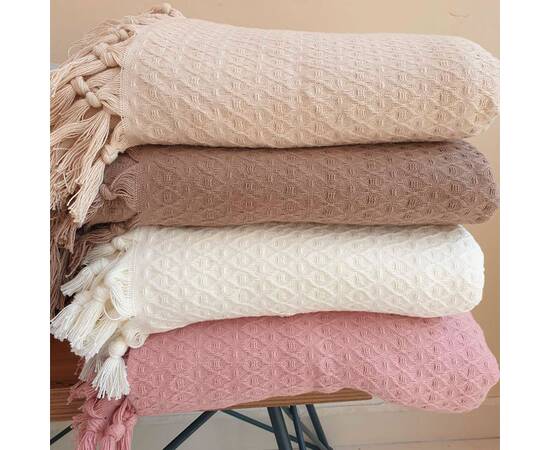 Простынь-покрывало жаккардовое Pike 245х270 Antrasit Zeron (19817), Цвет: антрацитовый, Размер: 245x270, изображение 4