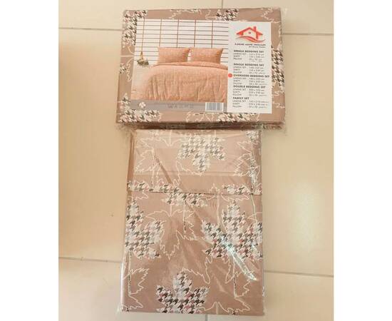 Постільна білизна Бязь 200x220 Lorine (19109), Розмір: двоспальний євро 200х220, Основний колір: бежевий, зображення 3