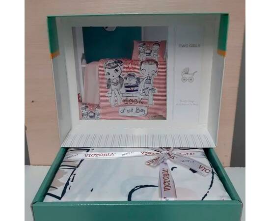 Постільна білизна в дитяче ліжечко 100х150 ранфорс Two Girls Patik (18435), зображення 2