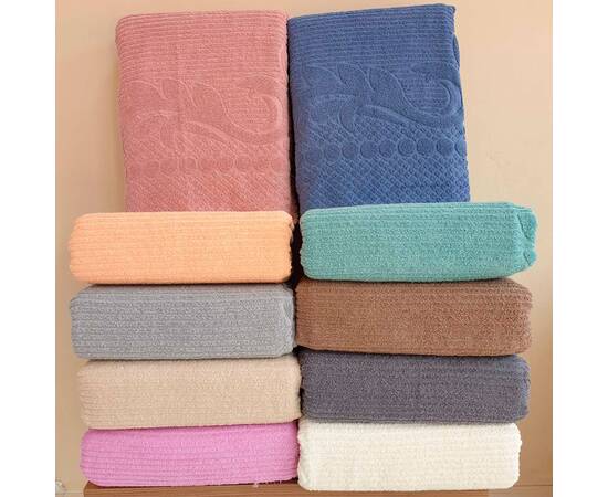 Махровая простынь 200х220 AVDAR Lacivert Zeron (19829), Цвет: синий, Тип: простыни, Размер: 200x220, изображение 2