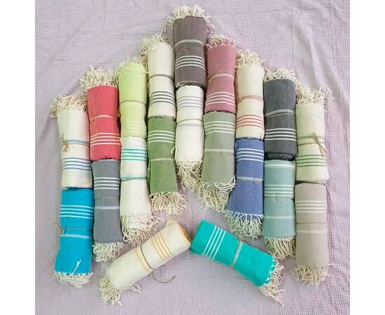 Пляжний рушник Пештемаль бавовняний 100х180 Zeron (19809), Цвет: кремовый, Размер: 100x180, изображение 2