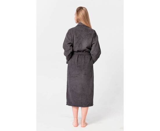 Халат махровий Lotus Home Basic Line antrasit XXL (svt-2000022323475), Колір: антрацитовий, Розмір: 2XL, зображення 2