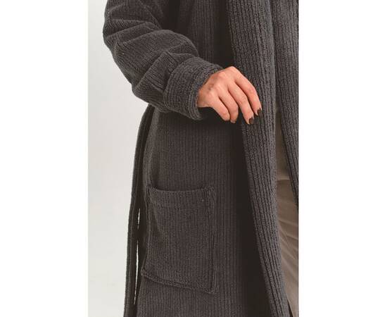 Халат кімоно Lotus Home Bold antrasit махровий S (svt-2000022293662), Колір: антрацитовий, Розмір: S, зображення 3