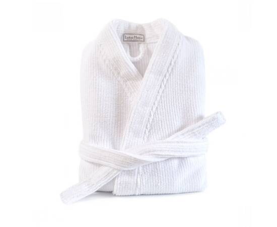 Халат кімоно Lotus Home Bold white махровий XL (svt-2000022293655), Колір: білий, Розмір: XL, зображення 4