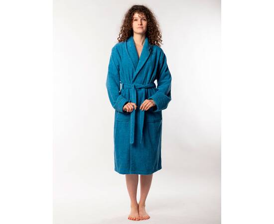 Халат махровий Lotus Home Nella denim S/M (svt-2000022289702), Колір: синій, Розмір: S/M, зображення 2