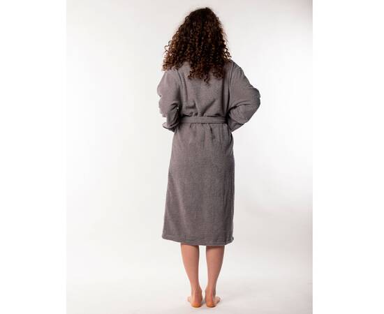 Халат махровый Lotus Home Nella grey S/M (svt-2000022289672), Цвет: серый, Размер: S/M, изображение 3