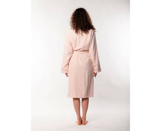 Халат махровий Lotus Home Nella somon L/XL (svt-2000022289603), Колір: персиковий, Розмір: L/XL, зображення 3