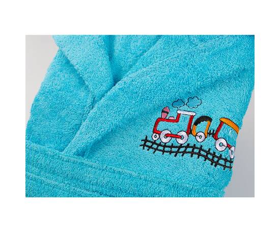 Халат дитячий Lotus Train 3-4 роки бірюзовий (svt-2000022261937), Колір: бірюзовий, Розмір дитячий: 3-4 роки, зображення 3