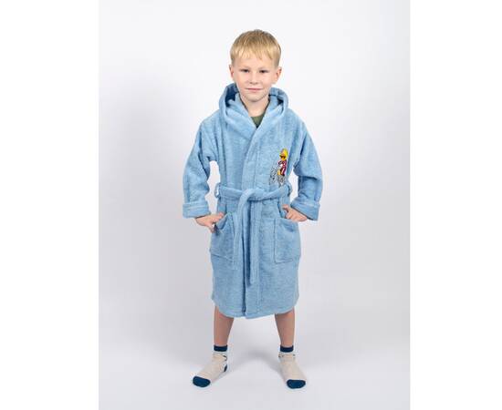 Халат детский Lotus Train moto 3-4 года голубой (svt-2000022262071), изображение 3