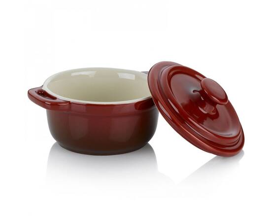 Форма для запікання KELA Malin керамічна з кришкою, O 14х9,5 см, червона (11839), зображення 2