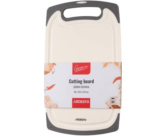 Дошка кухонна Gemini пластик 40х24, 5х0, 9 см Ardesto (AR1441BG), зображення 2