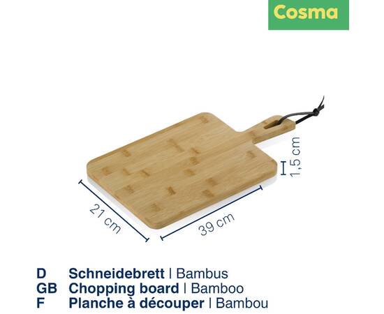 Дошка обробна KELA Cosma 39х21 см, бамбук (12428), зображення 3