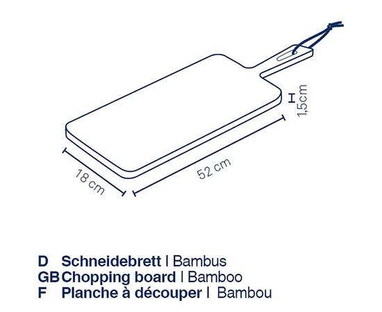Дошка обробна KELA Cosma 52х18 см, бамбук (12429), зображення 3