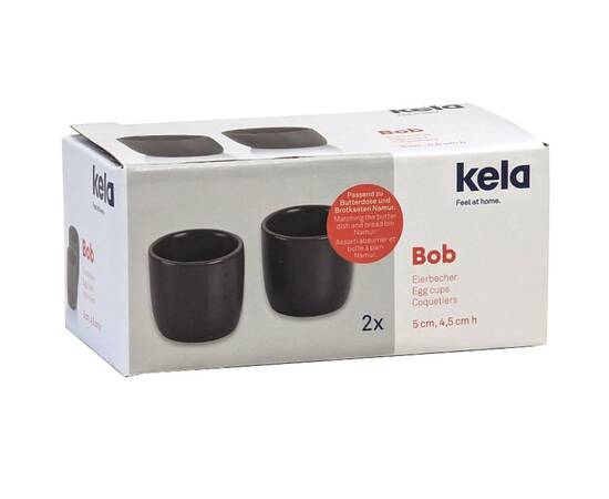 Набор подставок для яиц KELA Bob, O 5х4,5 см, 2 шт темно-серые (12119), изображение 4