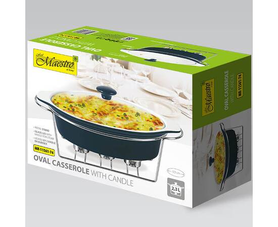 Марміт овальний 37,5см чорний Maestro (MR11561-74), зображення 3