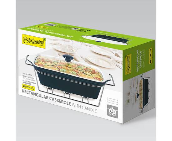 Мармит прямоугольный 33,75см черный Maestro (MR11361-73), изображение 3