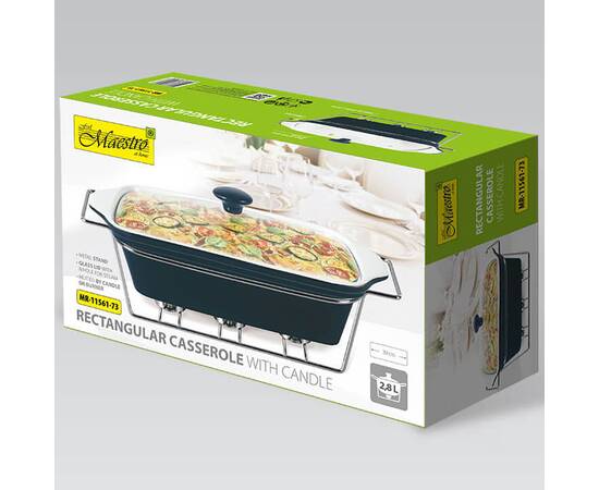 Мармит прямоугольный 38,75см черный Maestro (MR11561-73), изображение 3