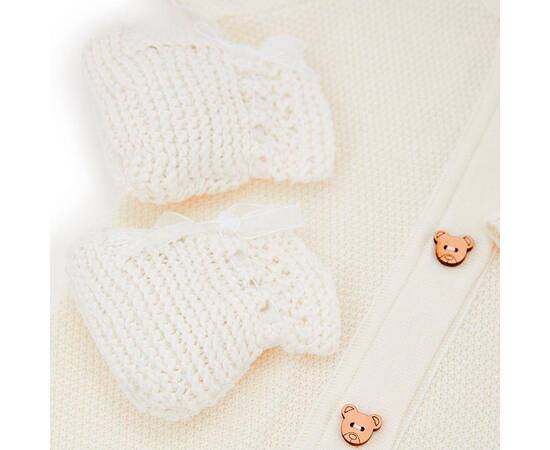 Набор для младенцев молочный 3 единицы (плед, человечек, пинетки) 56-62 Прованс (016807), изображение 2