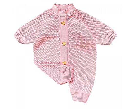 Набір для немовлят рожевий 3 одиниці (плед, чоловічок, пінетки) 56-62 Прованс (16810), зображення 2