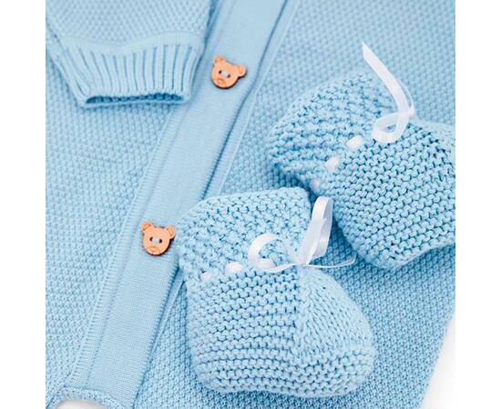 Набор для младенцев голубой 3 единицы (плед, человечек, пинетки) 56-62 Прованс (016806), изображение 3