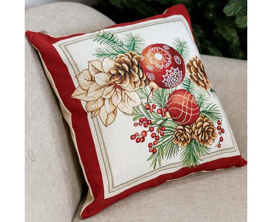 Наволочка 45х45 гобеленовая PRESENT Шишки Прованс (031395), изображение 2