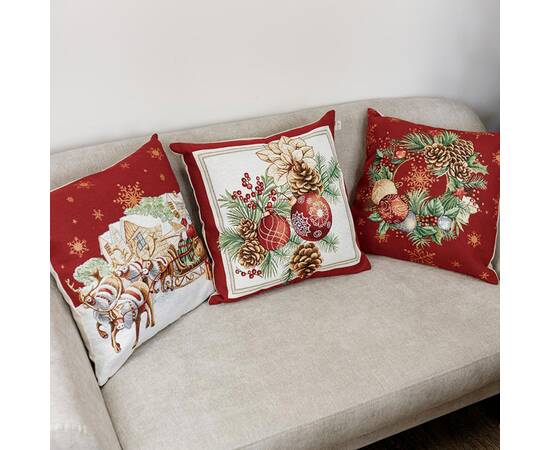 Наволочка 45х45 гобеленовая PRESENT Віночок Прованс (031393), изображение 3