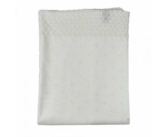 Плед 120х120 Крижма білий Прованс (017228), зображення 2