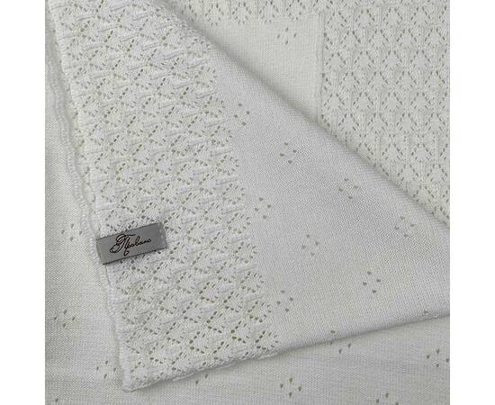 Плед 120х120 Крижма білий Прованс (017228), зображення 3