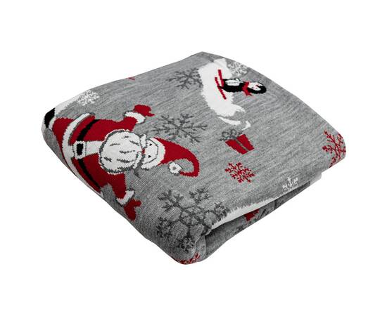 Плед 130х170 frosty santa Прованс (031665), Цвет: серый, Размер: 130x170, изображение 2