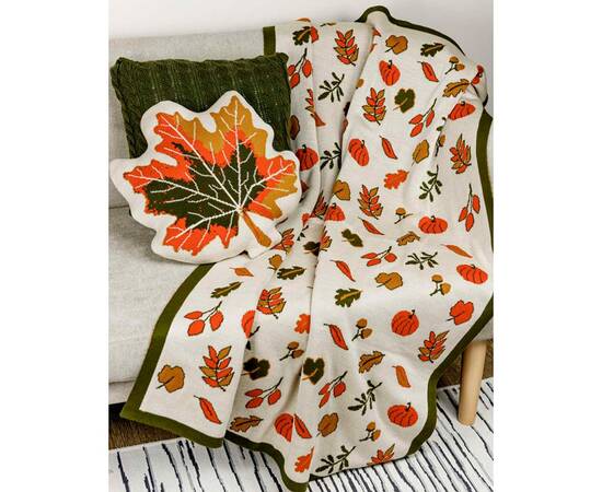 Плед 130х170 Happy Fall Прованс (029755), Цвет: оранжевый, Размер: 130x170, изображение 2