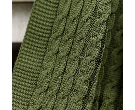 Плед 130х170 Happy Fall Kosa Оливковий Прованс (029449), Основний колір: оливковий, Розмір: 130x170, зображення 2